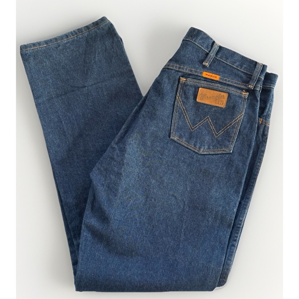 Wrangler FR Blue Jeans Men's 36x34 Flame Resistant Workwear FR13MWZ Original Fit